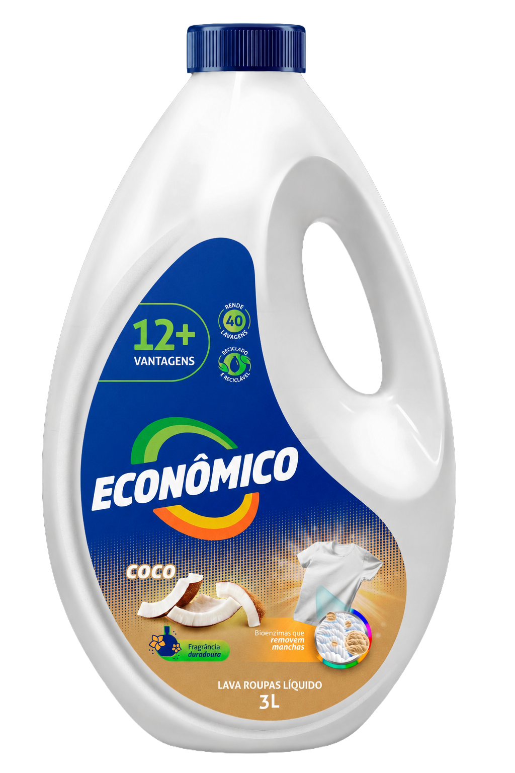 Lava Roupas Líquido Coco 3L