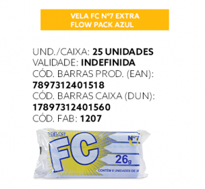 Vela FC Nº7 Extra Flow Pack Azul