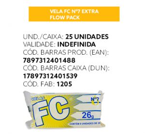 Vela FC Nº7 Extra Flow Pack Branca